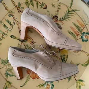 Vintage Donald J. Pliner leather lace up heels